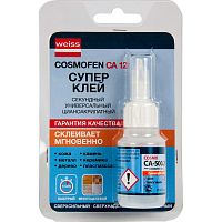 Клей цианоакрилатный Cosmo CA-500.200 / Cosmofen CA12 20 мл картинка